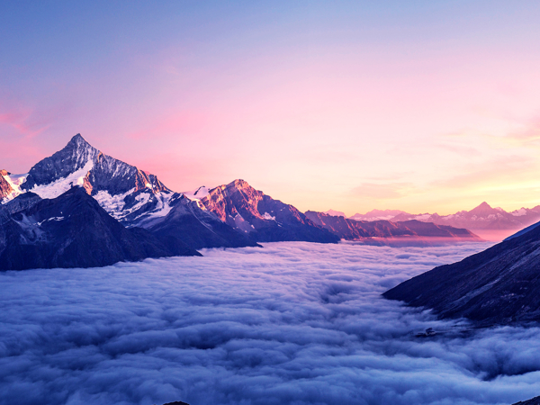 Wallpapersden.Com Cloudy Mountains 3840X2160